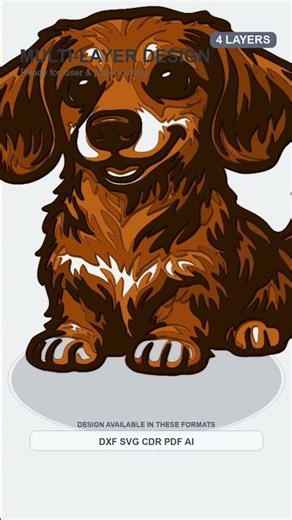Puppy Laser Cutting Design Idea | SVG DXF Files