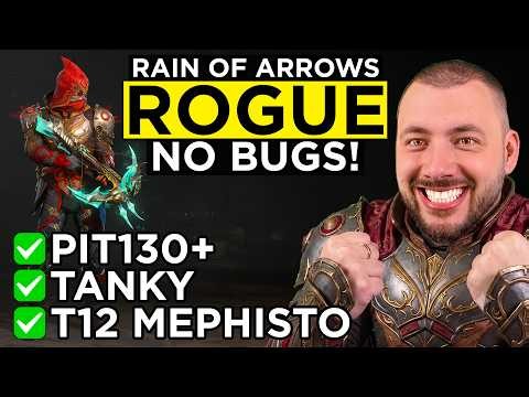 Rain of Arrows Perfected - Fastest & Tankiest Rogue Build in Diablo 4 Season 14!