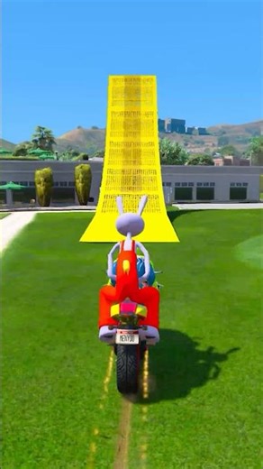 GTA V SPIDERMAN VS ALIEN RAGDOLL BIKE JUMP CHALLENGE#shorts