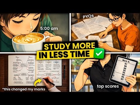 How to STUDY MORE in LESS TIME🔥 | 7 Best Study Tips to Score Higher in Exams | AmbiJyo