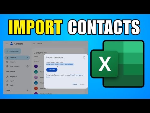 How To Import Contacts From Excel To Google Contacts 2026 (Step By Step Guide)