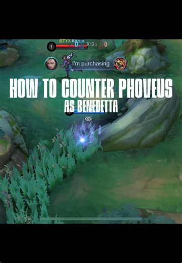 Replying to @Tvn Driller 254low How to Counter Phoveus as Benedetta | Phoveus is still a counter pick for benedetta, I still lose to him most of the time. Make sure your team has tank melters or long range poke so you won’t have a hard time. #mlbb #benedetta
