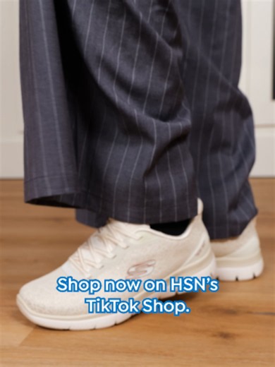 Step straight into total comfort with these easy-to-wash slip-on sneakers! 👟☁️✨ #LoveHSN #Skechers #ShoeTok