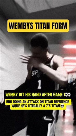 Wemby triggered his TITAN FORM😤