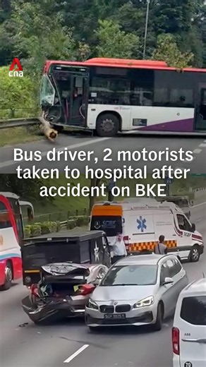 Bus driver, 2 motorists taken to hospital after accident on BKE