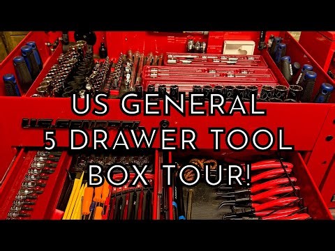 US General 5 Drawer Tool Box Tour!