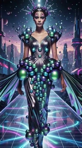 🌌Runway From Another Planet!✨Futuristic fashion 2090 #Alienfashion#UnrealRunway #AlienEntry