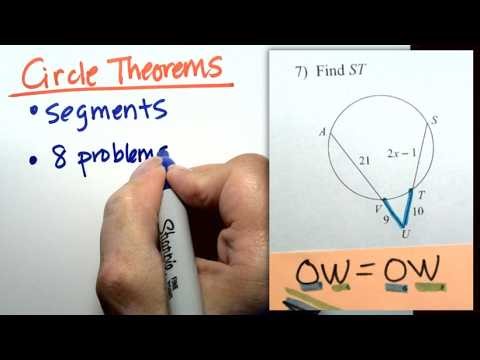 Geometry Final Prep 2026: Circle Theorems Segments | Study With a Teacher
