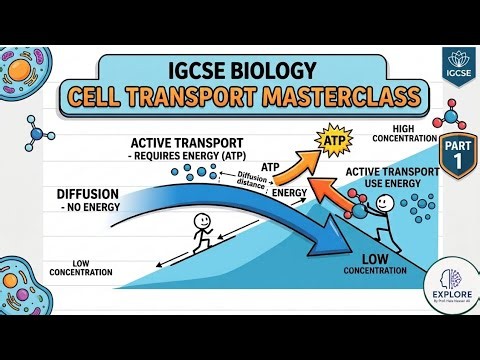 ​Master Diffusion & Active Transport in Minutes! 🧬 | IGCSE Biology Class 1#igcse #explore_platform