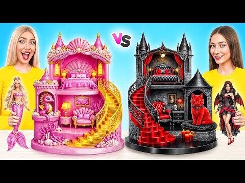 We Build Amazing Doll House Mermaid vs Vampire Challenge | Funny Situations by Multi DO Girls