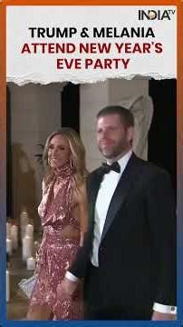 President Trump and Melania Celebrate New Year’s Eve at Mar-a-Lago, Shares Resolution #newyear2026