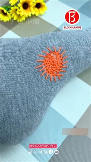 Hole patching stitch tutorial