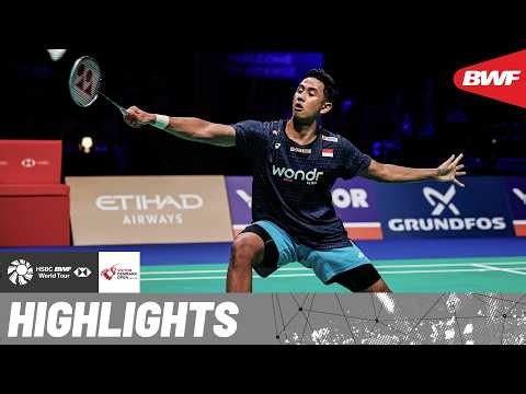 Anders Antonsen vs Alwi Farhan | Intense play with swift court coverage