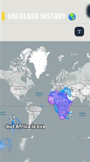 whole North America could Fit Inside Africa 🌍 #geography