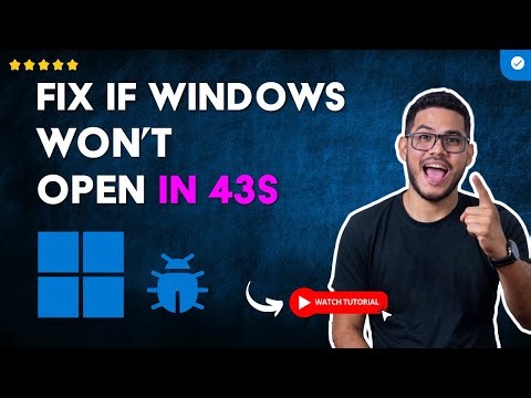 How to FIX the COMMAND PROMPT Not OPENING or Not WORKING in WINDOWS in 43 S