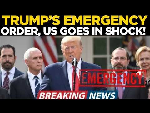 Trump LIVE | Donald Trump Declares Emergency? | Historic White House Announcement LIVE | US News