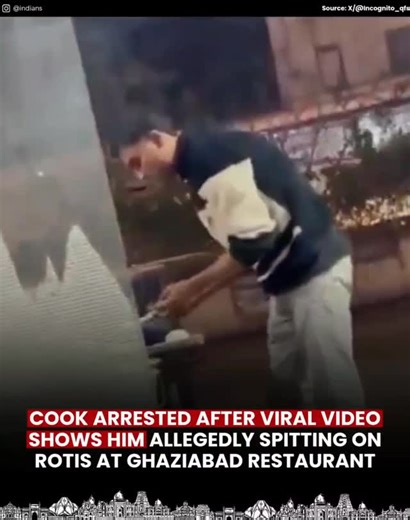 INDIANS on Instagram: "A video showing a restaurant worker in Ghaziabad allegedly spitting on rotis while preparing them has gone viral on social media, triggering public outrage. The incident reportedly occurred at a shop named Chicken Point, where a worker was seen baking rotis in a tandoor after spitting on them. Following the circulation of the clip, the matter came to the notice of the Vardhmanpuram outpost under Madhuban Bapudham police station on January 8, 2026. ACP Kavinagar Suryabali M
