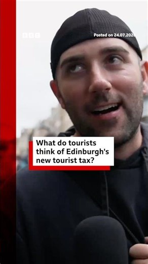 What do tourists think of Edinburgh's new tourist tax? #Edinburgh #Scotland #BBCNews