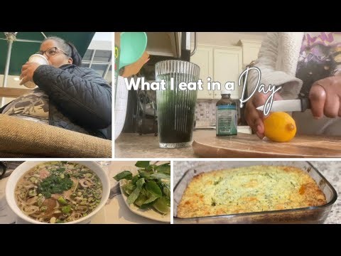 What I eat in a Day after gaining 30 pounds | how to make Broccoli Cornbread | over 40 | Dionne