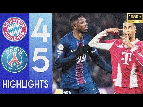 ⚽PSG vs Bayern Munich 5-4 | Extended Highlights | UEFA Champions League 2025-26 | Epic Thriller 🔥