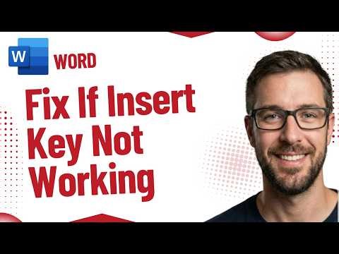 How To Fix If Insert Key Is Not Working In Microsoft Word [2026]