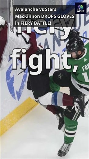 Avalanche vs Stars: MacKinnon DROPS GLOVES in FIERY BATTLE! 🥊🏒