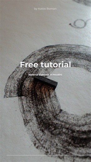 How do you build a Houdini setup that draws with charcoal?