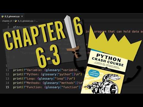 Python Crash Course: Chapter 6 | Try It Yourself 6-3 | Beginner Python Problem Walkthrough!