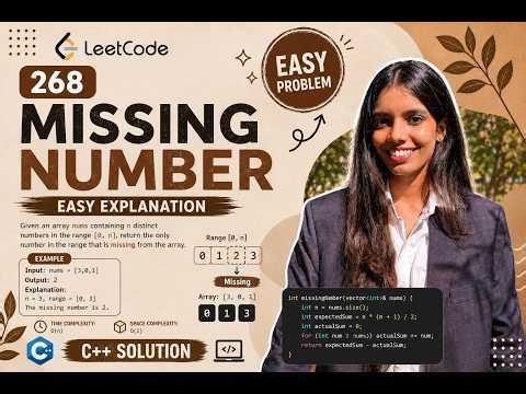 LeetCode 268 | Missing Number | Easy Problem | C++ Solution