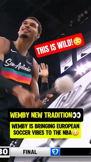 Wemby got the drum out for beating OKC👀