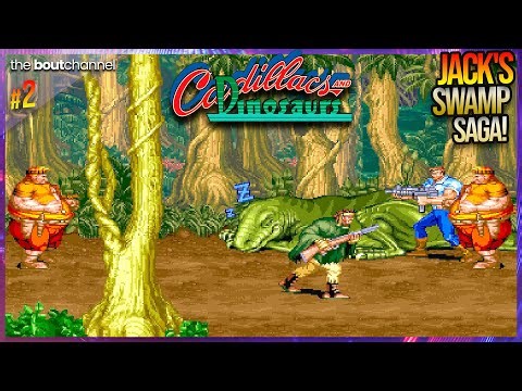 Cadillacs and Dinosaurs (Arcade Gameplay, "Jack Tenrec", ep.2) ㅡ Swamp Forest