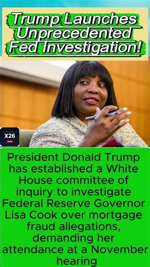 Trump Launches Unprecedented Fed Investigation!