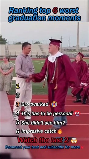 Ranking top 6 worst graduation moments😂 #shorts
