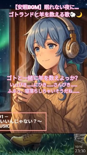 【艦これ】眠れない夜は…ゴトランドと一緒に羊を数えよっか？🐑🌙【安眠BGM】 #Shorts