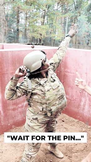 She Pulled The Pin… Then FROZE! 😱 Live Grenade Training Gone Wrong? #MilitaryLife #Shorts #army