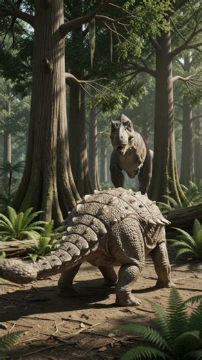 🛡️ Ankylosaurus: The Armored Tank of Prehistory #extinctanimals