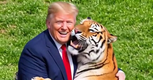 Trump shares disturbing video of Yorkshire tiger mauling with 'warning' to America