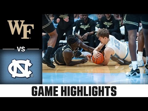 Wake Forest vs. North Carolina Game Highlights | 2025-26 ACC Men's Basketball