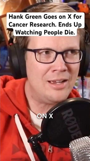 He went on X for cancer research. Ended up watching people die. Hank Green on what X has become.