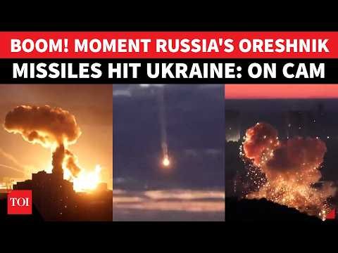 Putin’s Oreshnik Punishment Strike Rocks Ukraine; Massive Blasts, Fires Captured On Camera