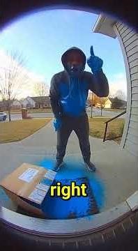 Porch Pirate Gets Instant Justice with Exploding Blue Dye Trap #PorchPirate