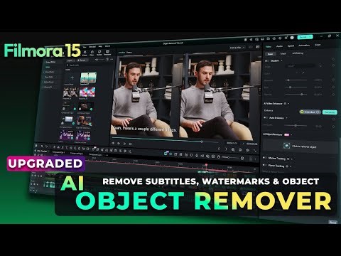 Filmora 15 AI Object Remover Tutorial | Remove Anything from Videos