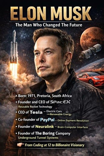 Elon Musk Full Life Story 🚀 | From Coding to Billionaire #shorts