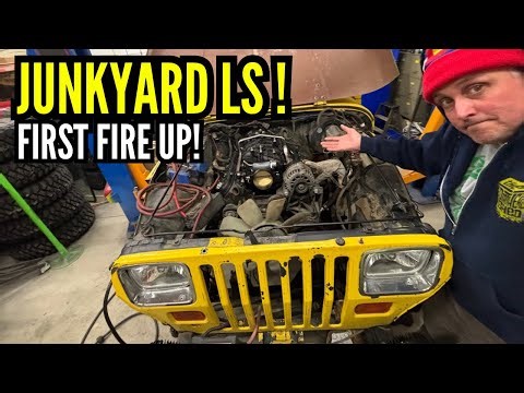 Will it run?? Junkyard LS swap in Butter Jeep