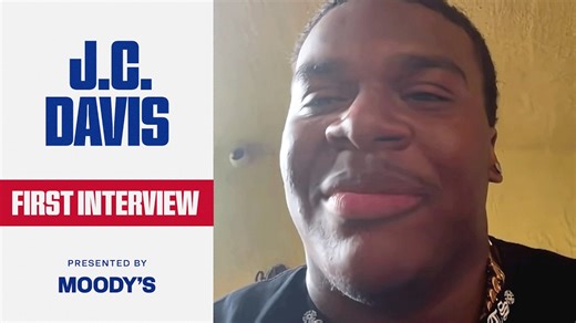 FIRST Interview as a Giant | Giants Draft J.C. Davis