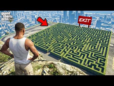 GTA 5 : Franklin Solving The Biggest Maze Of Los Santos In GTA 5 ! (GTA 5 Mods)