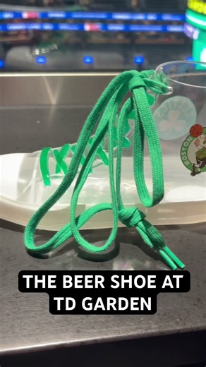 The new beer shoe at TD Garden this Celtics season
