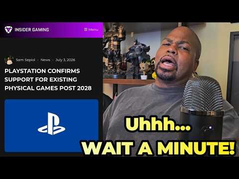 UPDATE:  Sony Says that YOU CAN get PHYSICAL DISCS After January 2028 BUT, THERE'S A CATCH!