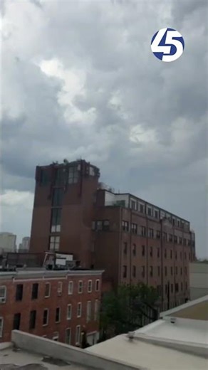 Storms roll through Baltimore's Canton neighborhood