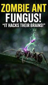 Real Life ZOMBIES Exist! 🧟‍♂️ The Mind-Controlling Fungus #thehiddenlayer #sciencefacts #facts